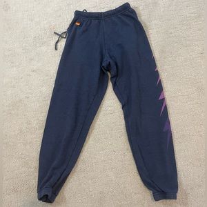 Aviator nation XS sweat pants! Pink and purple.